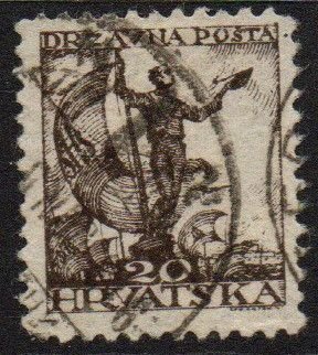 Yugoslavia - Croatia-Slavonia Sc #2L36 Used