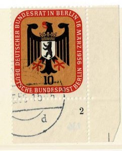 #9N118 used German Federal Council in Berlin with Formnummer 2