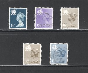 Wales & Monmouthshire #WMH24, 27-30    VF, Used CV $4.60  .....  6950034