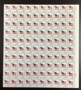 1597  McHenry Flag. Americana Issue    MNH 15 c  Sheet of 100 stamps  1978