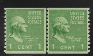 United States - Scott #839 -VF- (NH) - 1c - Line Pair