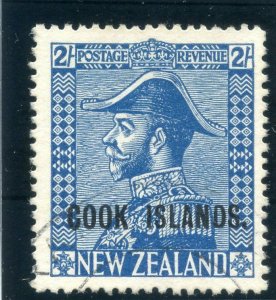 Cook Islands 1936 KGVI 2s light blue very fine used. SG 116. Sc 101.