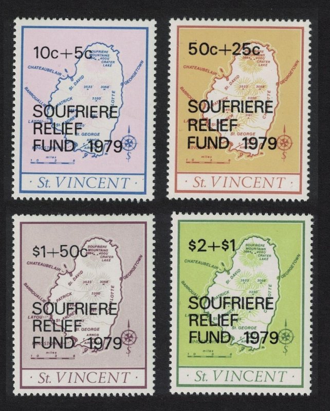 St. Vincent Soufriere Volcano Eruption Relief Fund 4v 1979 MNH SG#574-577