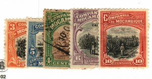 Mozambique Company #116, 120 MH, 117 used, 122, 126 MH