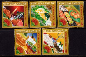 New Zealand 2004 Christmas Complete Mint MNH Set SC 1978-1982