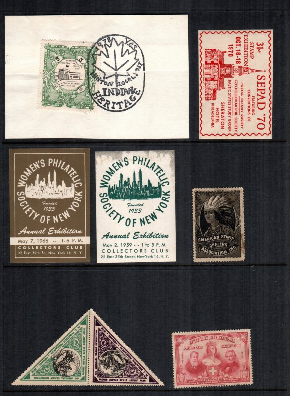 united states 8 used  stamp  show labels