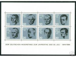 German Souvenir Sheets Scott #883-90 MNH **