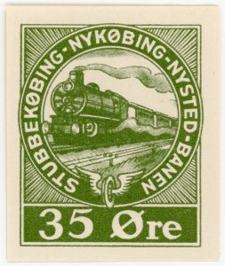(I.B) Denmark Railway : Stubbekøbing-Nykøbing-Nysted Banen - Parcels 35 Øre