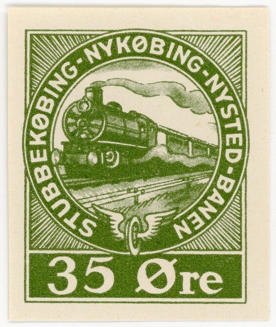 (I.B) Denmark Railway : Stubbekøbing-Nykøbing-Nysted Banen - Parcels 35 Øre