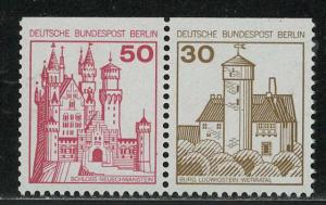 Germany Berlin Scott # 9N396, 9N394, mint nh, se-tenant, Mi # W61