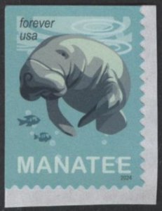 US new issue (mnh) (68¢) save manatees (2024)