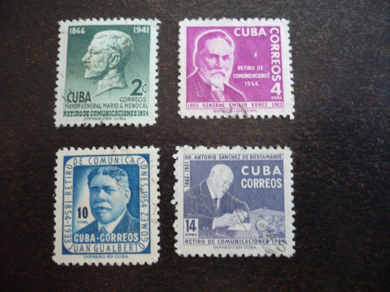 Stamps - Cuba - Scott#543-546,C114-C116,E20 - Used Set of 8 Stamps