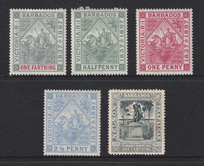 Barbados x 5 MH earlies (1897-1903)