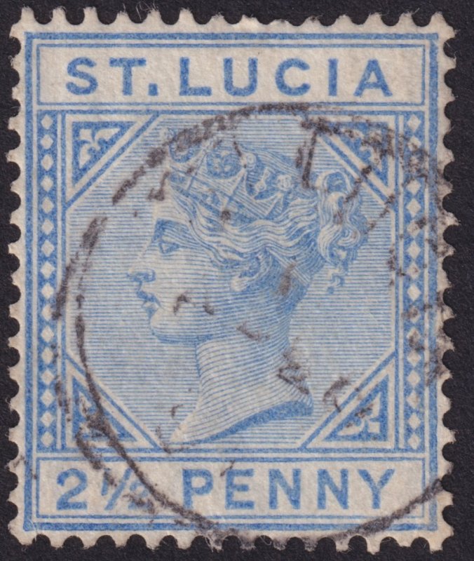 St Lucia 1883-1898 #27, 27a, 29, 31, 31a fvf u fvf