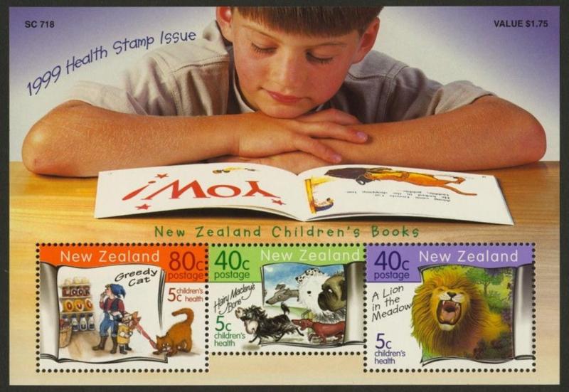 New Zealand B165 MNH Animals, Children's Books, Lion, Dog, Cat