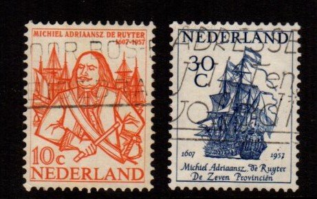 Netherlands -#370 - 371 Admiral Ruyter set/2 - Used