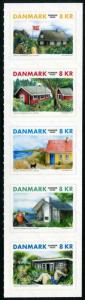 HERRICKSTAMP NEW ISSUES DENMARK Summer Houses Self-Adh. Strip