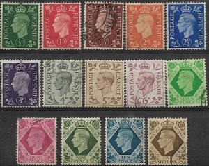 1937 Great Britain   King George V  SC# 235-248   Used