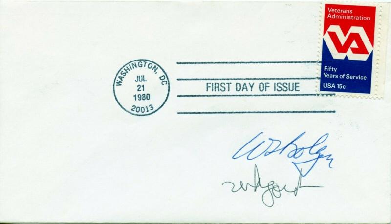 US Scott 1825 VA FDC Signed by Postmaster Gen. William Bolger