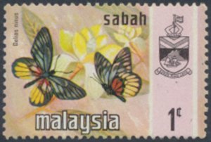 Sabah  Malaysia    SC# 24   Used  Butterflies  see details & scans