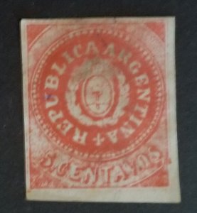 ARGENTINA Scott 7c Used Stamp  T956