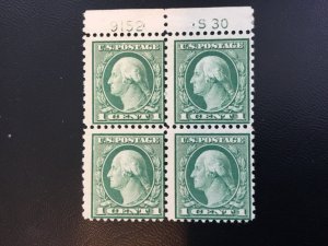 ICOLLECTZONE US 538 Plate Block w/S30 NH CV $95