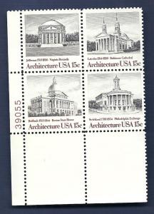 1779-1782 15c Architecture USA VF/MNH/OG scv $4.00