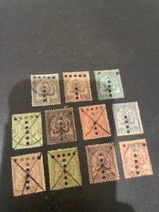 Tunisia sc 9-18,21 u perferated postage due T