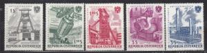 Austria - 1961 Indistry Sc# 668/672 - MNH (763N)