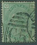 Great Britain SC#64  QV 1 sh, Plate #12, C51 cancel