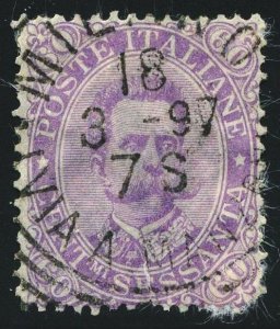 Italy Scott # 55 - used - perf faults - CV $47.50