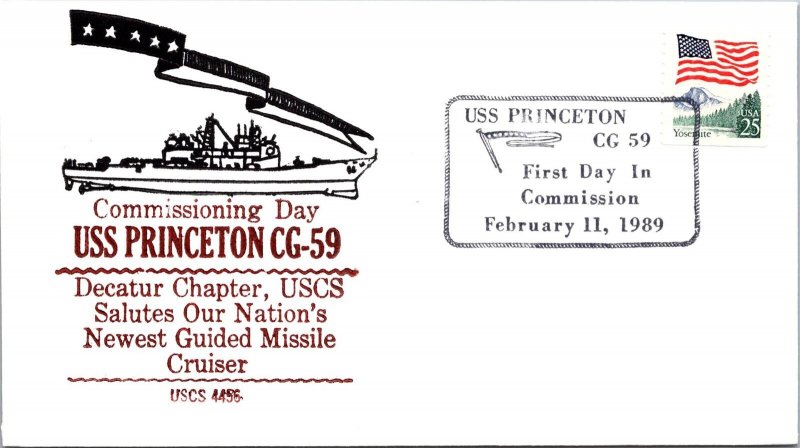 2.11.1989 - First Day in Commission - USS Princeton - F40542