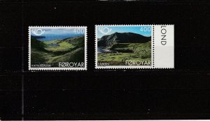 Faroe Islands  Scott#  280-281  MNH  (1995 Tourism)