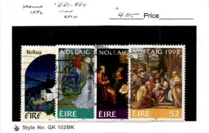 Ireland, Postage Stamp, #881-884 Used, 1992 Christmas (AB)