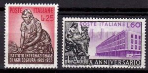 1955 - ITALY -  SC# 698-699 - MNH **