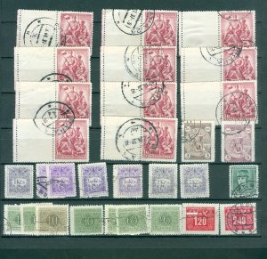 Czechoslovakia. 1937. Bulk, 11 Stamps With Margin, Cancel  Sc# 229, Zborov + Mix