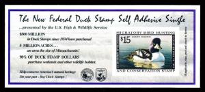 US.# RW65A 1998-1999 Federal Duck Stamp MINT POST OFFICE FRESH!