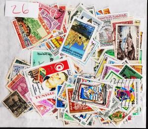 Tunisia. Mixture. 147 Stamps. May be some dupliication. Used