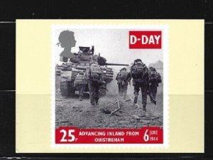 Great Britain-D-Day landings -Set of 5-Official postcards World War II -1994