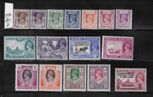 BURMA SCOTT #51-65 1946 (TYPES OF 1938  NEW COLORS) -MINT NEVER HINGED