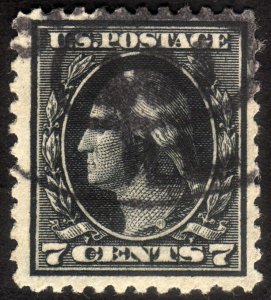 1917, US 7c, Washington, Used, Sc 507