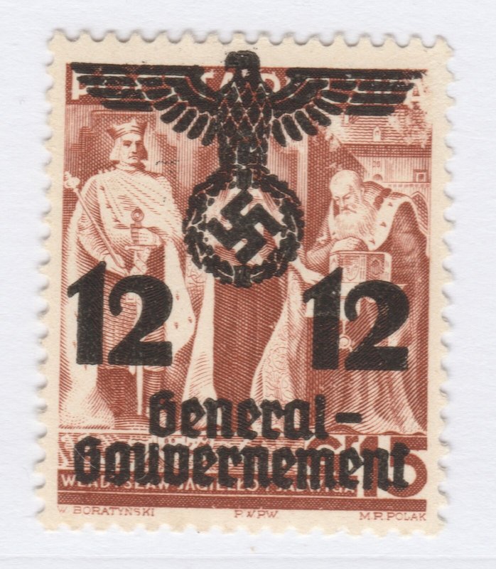 Germany WWII Poland General Gouvernement 1940 12gr Used A25P53F20273