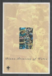 1998 Scouts Kyrgyzstan Princess Diana SS Imperf