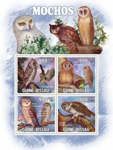 Guinea 2011 MNH - Owls. Mi 5293-5296