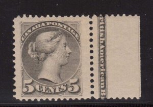 Canada #42 XF Mint Gem Imprint Copy 