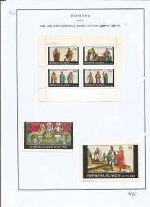 BERNERA -1982 - Mediaeval Scenes in Italian - Mint Light Hinged - Private Issue