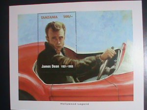 ​TANZANIA STAMP-1955-HOLLYWOOD LEGEND JAMES DEAN  MNH S/S SHEET