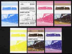 St Lucia 1985 Locomotives #4 (Leaders of the World) $2.50...