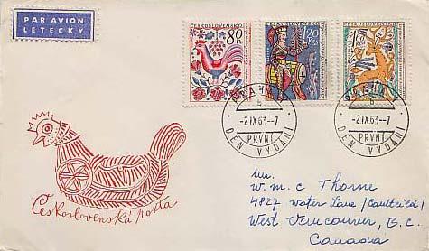 Czechoslovakia, First Day Cover