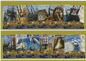 Pitcairn Is 2007 Bounty  definitives set of 12 sg.737-48  MNH